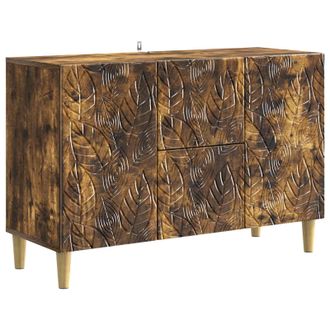 vidaXL Aparador Roble Ahumado 89 X 34,5 X 60 Cm Madera De Ingenier&iacute;a Vidaxl