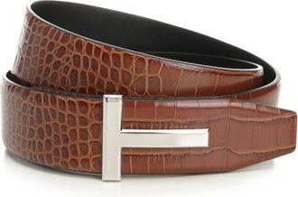 Tom Ford Heren, Accessoires, Bruin, Maat: 100 CM Leer