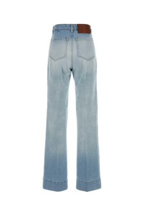 Victoria Beckham Heritage Blue Cotton Jeans - Blue