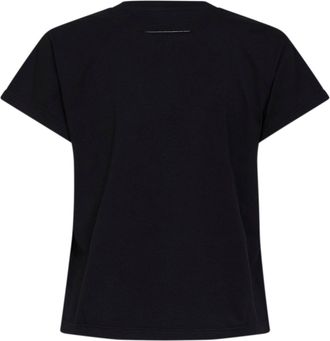 Maison Margiela Womens T-Shirt Cotton Jersey Black T-Shirts & Jerseys