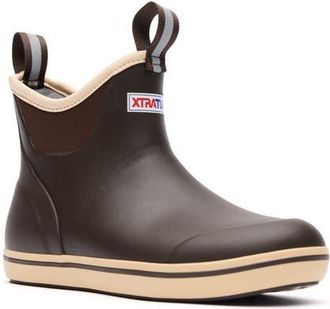 Xtratuf Waterproof Ankle Deck Boot in Brown at Nordstrom, Size 10