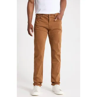 AG - Adriano Goldschmied Tellis Stretch Sateen Modern Slim Pants in Caramel at Nordstrom Rack, Size 31 X 34