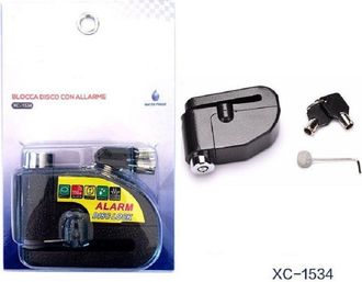Trade Shop Trade Shop - Lucchetto Antifurto Bloccadisco Con Allarme Sonoro 110db Per Moto Bici Xc-1534