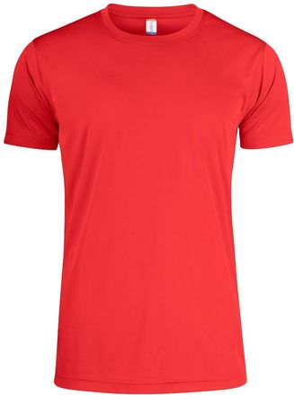 Clique Clique Mens Basic Active Tee T-Shirt, Red, X-Small