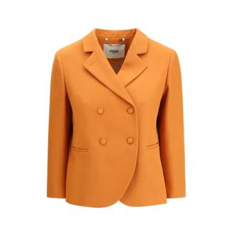 Fendi Mujer, Chaquetas, Naranja, Talla: XS