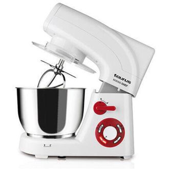 Taurus Batidora Amasadora Mixing Chef - 1200w - 2 Programas - 6 Velocidades - Turbo - Recipiente Acero Inox 5.5 Litros - 3 Accesorios