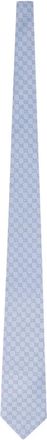 Gucci GG pattern tie - Blue