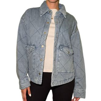 Wishlist Quilted Jacket In Denim