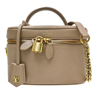 Louis Vuitton Vanity Monogram Empreinte Giant Beige Leather Handbag (Pre-Owned)
