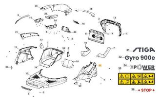 STIGA Sports Funda De Asiento Izquierdo Para Tractor Cortac&eacute;sped Original Stiga 337110414/0