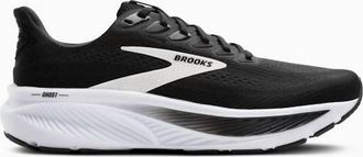 Brooks Womens Ghost 17 Running Shoes In Black/grey/white