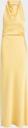 SIMKHAI Reannon Satin Halter Dress