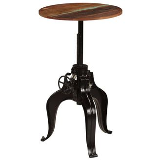 Berkfield Home Bar Table Solid Reclaimed Wood 60x(76-110) cm in Brown