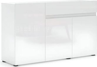 Levante Mobile da Soggiorno 135x38x79 cm con 3 Ante e 1 Cassetto