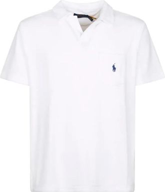 Ralph Lauren Knit Polo - Heren - Polos - Wit - 2XL - Katoen - Tops