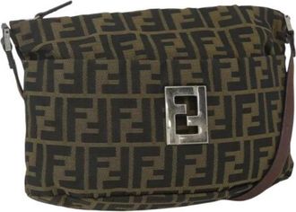 Fendi Pre-owned Vintage Canvas Cross Body Bag - Dames - Vintage Schoudertas - Bruin - ONE Size - Vintage