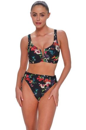 Sunsets Vienna V-Wire Bikini Swimsuit Top - F Cup in Fleur Noire at Nordstrom, Size 32