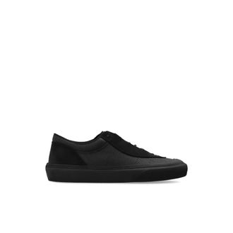 Stone Island Schoenen, Heren, Zwart, 44 EU, Leer, Logo Sneakers