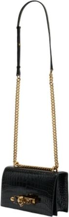 Alexander McQueen Womens Crossbody Bag Black Calfskin