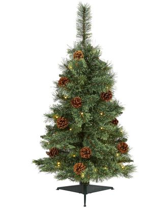 Nearly Natural 3ft White Mountain Pine Artificial Christmas Tree