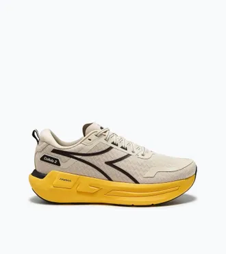 Diadora Mens Cellula 2 Running Shoes In Almond Milk/chocolate Fondue