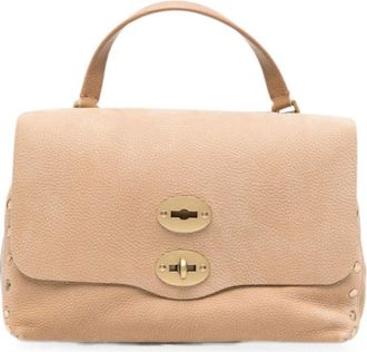 Zanellato Tassen, Dames, Beige, ONE Size, Leer, Postina Jones Small Leren Handtas