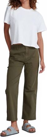 ASKK NY Womens Tomboy Pant In Green