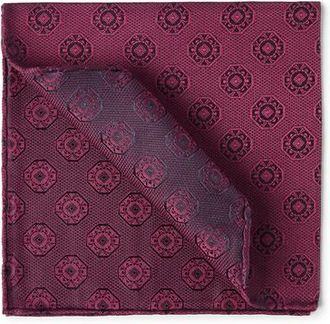 Brunello Cucinelli Pocket square with pattern in Cherry at Nordstrom