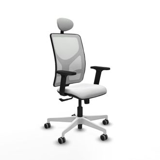 Piqueras y Crespo Silla De Oficina Piqueras Y Crespo Motilla Blanco Espuma Alta Densidad
