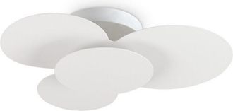 Ideal Lux Ideal Lux - cloud Plafón Decorativo Circles Blanco 52cm 3000K