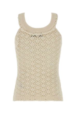 Blumarine Bianco Exterior: Cotton Nylon Maglie Sweater