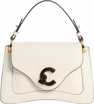 Coccinelle Womens C-Me Shoulder Bag In White