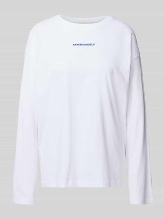 Armedangels Armedangels Oversized Langarmshirt aus reiner Baumwolle Modell FIETAA SMILE in Weiss, Gr&ouml;&szlig;e XL