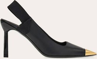 Ferragamo Alhena 85 Pointed-Toe Slingback High Heels, Size 6.5 C