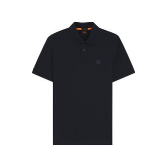 HUGO BOSS Mens Passenger Box Logo Polo Shirt (Dark Blue) - Size Small