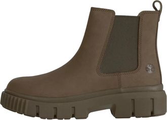 Timberland Greyfield Mid Chelsea Boot - Dames - Schoenen - Bruin - Maat: 41 1/2 EU Leer