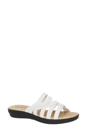 Easy Street Sheri Open Toe Sandal in White at Nordstrom Rack, Size 8.5