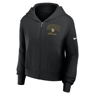 Nike Minnesota Vikings Primetime Nike Womens NFL Full-Zip Hoodie in Black | 035D00A9M-VM3