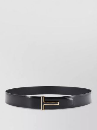 Tom Ford leather logo buckle belt