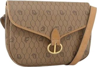 Dior Pre-owned Cross Body Bags, female, Beige, Size: ONE SIZE Pre-owned Plastic Shoulder Bag