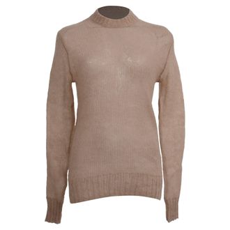 Acne Studios Crew Neck Sweater in Beige Mohair