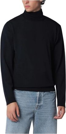 Roberto Collina Dolcevita ML - Heren - Coltruien - Blauw - XL - Truien & Vesten