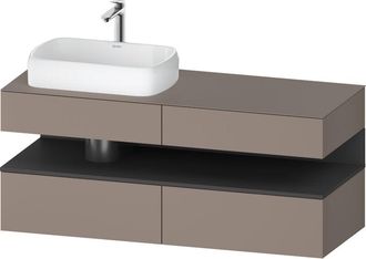 Duravit Qatego Consola Mueble Bajo Lavabo, 2 Extensiones, 2 - Duravit