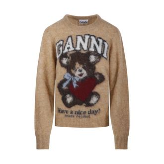 Ganni Mujer, Jerseys, Marr&oacute;n, Talla: XS