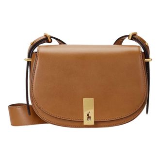Polo Ralph Lauren Tassen, Dames, Bruin, ONE Size, Tan Saddle Bag
