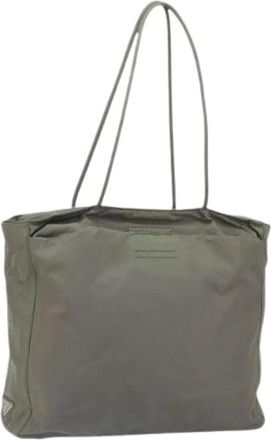 Prada Pre-owned Nylon Tote Bag - Dames - Vintage Shopper - Groen - ONE Size - Nylon - Vintage
