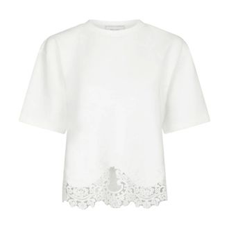 Neo Noir Iria Kant Tee - Dames - Blouses & Shirts - Wit - Maat: XL Katoen