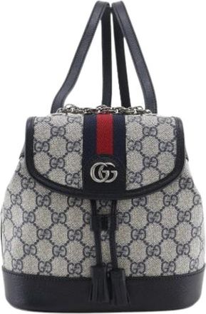 Gucci Pre-owned Canvas Rugzak - Dames - Vintage Rugzakken - Veelkleurig - ONE Size - Vintage
