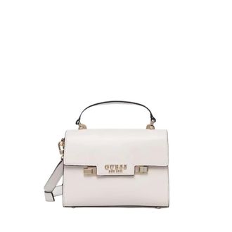 Guess Handbags, female, Beige, Size: ONE SIZE Aldith Mini Top Handle Flap