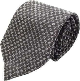 Gucci Cravat Pre-owned - - Pre-owned - Uomo - Nero - ONE SIZE